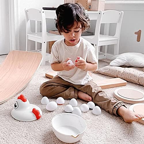 TOYPIX Дете Пилешко Играчка + Велигденски Јајца За Мали Деца | Парична Казна Моторни Вештини Појавување Јајца-Најдобра боја &засилувач;