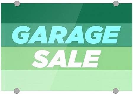 CGSignLab | „Продажба на гаража -Модерен градиент“ Премиум акрилен знак | 18 x12
