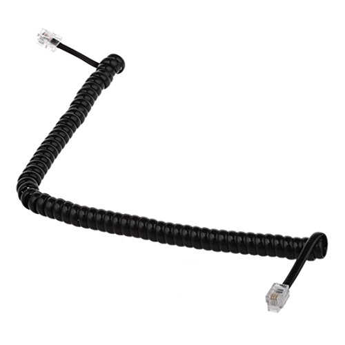 Кабел за кабел за кабел со кабел за продолжување на кабел за продолжување на црниот телефон