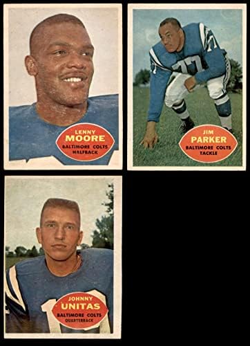 1960 Topps Baltimore Colts Team го постави Балтимор Колтс VG/Ex Colts