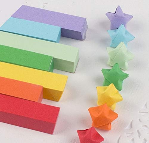 Хартија од оригами, starsвезди на хартија од оригами, декорација на хартиени ленти, 27 бои, 1350 листови