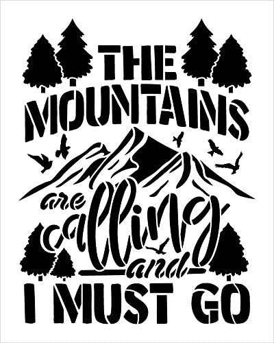 Планините се јавуваат Морам да одам матрица од Студиор12 | DIY Camper & Cabin Decor | Насликајте знаци на авантуристички авантури со авантура