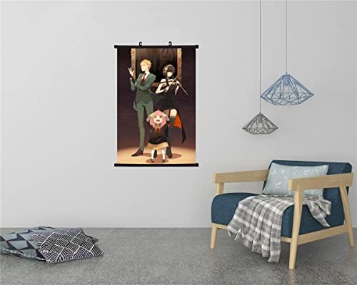 Аниме шпион x Семејно ткаенина сликарство за Wallид, Ања Форгер Yor Forger Home Decor Decor Decor Wallид Постери за декоративни спални 16x24