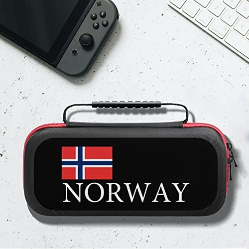 Норвешка Национална Гордост Торбичка За Носење Прекинувач Пренослива Торба За Складирање Патувања Торбичка Со Тврда Обвивка За Додатоци