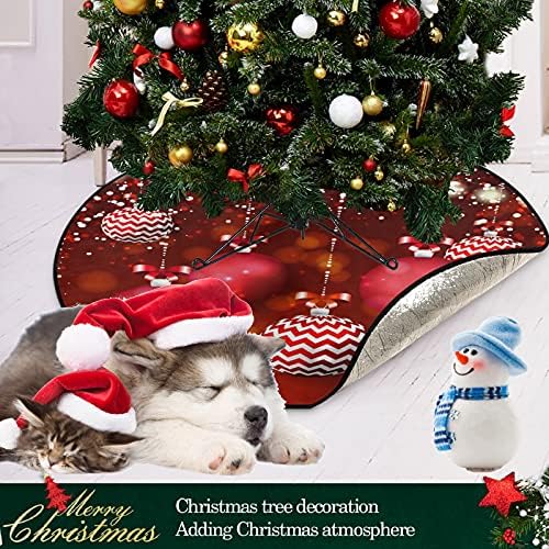Визиони Божиќна покана со топки елката душек душек водоотпорен дрвја стојат душек заштитник за абсорбента дрва штанд сад за заштита на подот