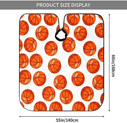 55х66 Инчен Полиестерски Наметка За Сечење Коса Цртан Филм-Салон За Кошарка-Топка Берберска Наметка Со Прилагодливо Предвремено Затворање