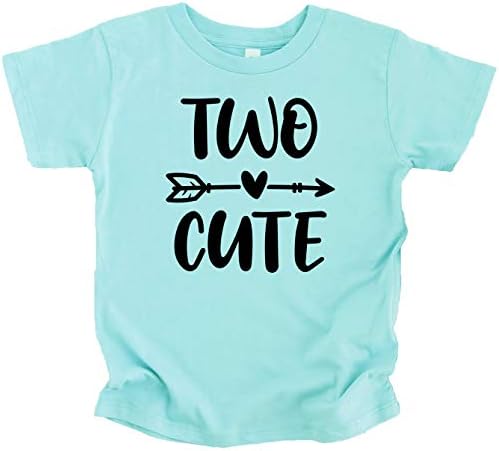 Две симпатична стрела 2 -ри роденденска кошула за девојки за деца втор роденденски облека