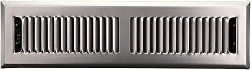 Регистрација на подот на Вентилацијата Хартфорд 2 ”x 10” - Современ челичен отвор за отвор за дома - Тешка модерна метална дизајн со финиш