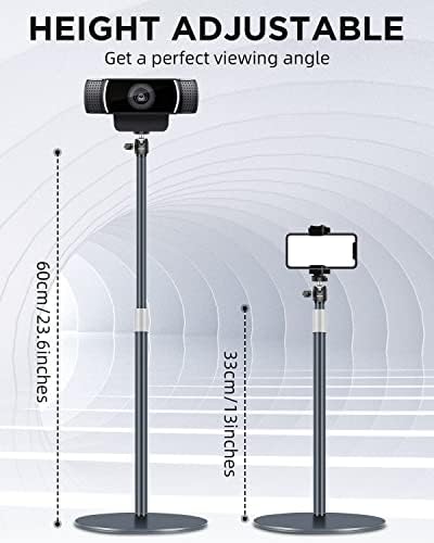Nycetek Webcam Штанд, Светло Статив Статив со 360° Ротирачки Ballhead ЗА DSLR Камера, Прстен Светло, Веб Камера, Десктоп Статив За Видео Снимање,
