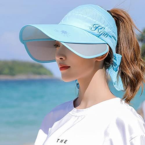 Широка тениска капа за визир на сонце за жени UPF 50 спортски риболов трчање градинарски капа летни капачиња на плажа