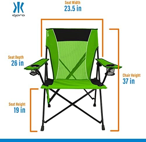 Преносни столчиња за кампување со двојно заклучување на Кијаро - Уживајте во отворено со разноврсна столица за преклопување, спортски стол,