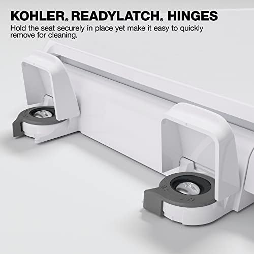 Kohler 75796-RL-K4 Cachet Nightlight ReadyLatch Тивко-блиско издолжено тоалетно седиште, Кашмир