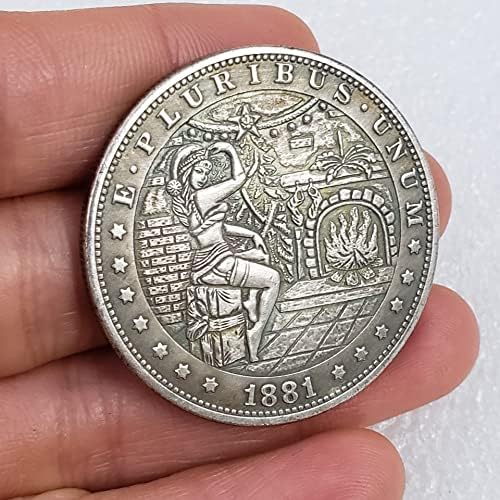 Антички Занаети 1881 Скитник Сребрен Долар Монета Комеморативна Монета