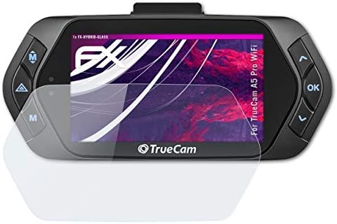Атфоликс Пластично стакло заштитен филм компатибилен со заштитник на стакло Truecam A5 Pro WiFi, 9H хибриден стакло FX стакло заштитник