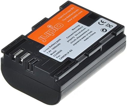 Батерија за замена на дигитална камера Jupio за Canon LP-E6 | NB-E6 чип, сива
