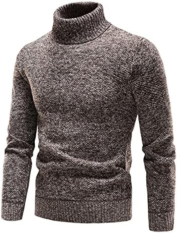 Dudubaby плус џемпер со големина за џемпер со висок врат, цврста боја тенок џемпер од дното, плус џемпери со големина