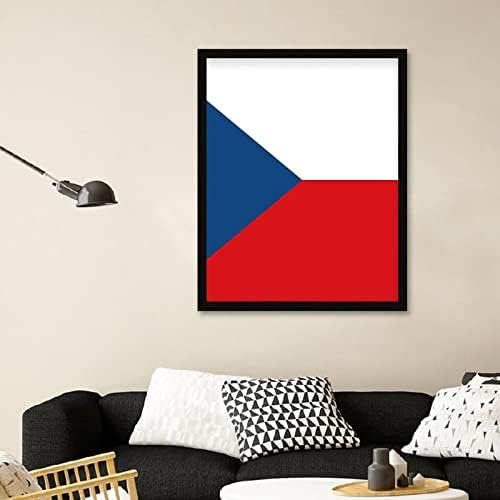 Знаме со црна маса на чешката Република, 1-пакет, врамена, 16x20in испорачана од САД