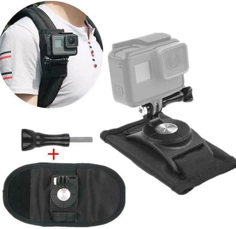 Zhyh Спортска камера ранец за клип за клип за рамо за кабел за рамена на токи додатоци