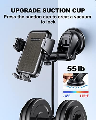 Co. Guanda Technologies Co., Ltd. 2 поставен држач за телефон со автомобил со силна чаша за вшмукување