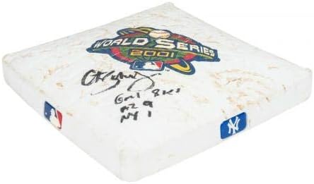 2001 Светска серија Игра 1 игра користена база потпишана од Curt Schilling Steiner COA - MLB Autographed Game користени бази