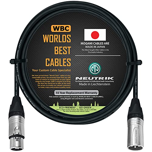 Најдобри кабли во светот 6 стапала - Балансиран кабел за микрофон, направен со употреба на жица Mogami 2549 и Neutrik NC3MXX & NC3FXX