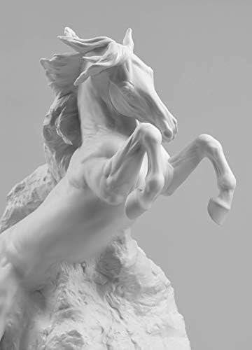 Lladró нераскинлива духовна скулптура на коњи. Порцелански коњ.