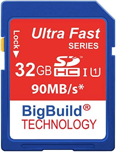 BigBuild Технологија 32gb Ултра Брз 90mb / S Мемориска Картичка За Kodak PIXPRO Az252 Камера, Класа 10 SD SDHC