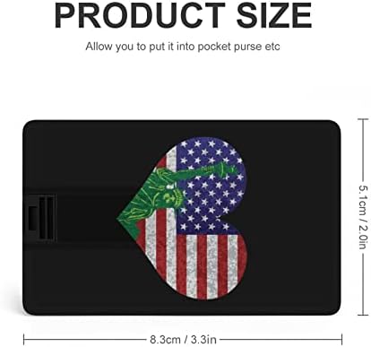 Знаме на САД и статуа USB 2.0 Flash-Drive-Memory Stick Stick Credit Chart