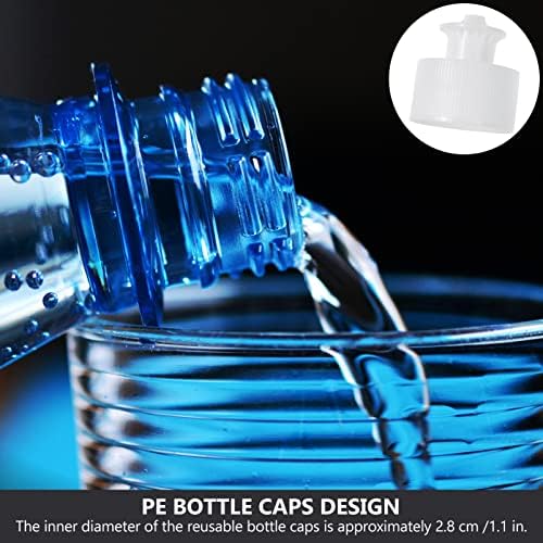 Besportble 20 парчиња притисок за повлекување капачиња за замена за еднократно капаче за шише со шише со шише со шише со вода шише шише со