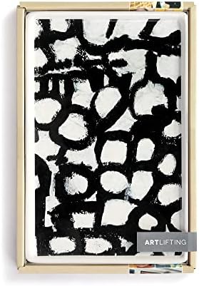Demdaco + Artlifting Original Art Off-White и Black Stoneware мала лента