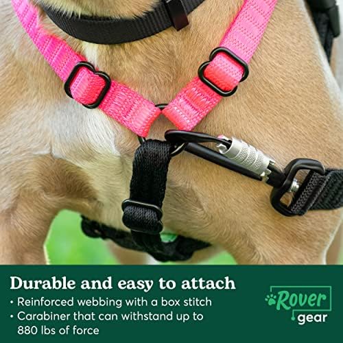 Rover Gear, Essential Dog Walking Leash - Удобна рачка со рачка, 6 стапки - црна
