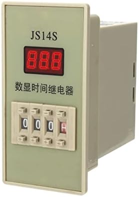 Временско Реле JS14S AC 220V 380v Тајмер за Одложување 0.01 s-999H DPDT Дигитален Програмабилен Тајмер со Приклучна Основа
