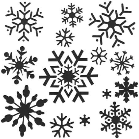 Сет На Среќен Божиќ Снегулки Декор Матрица А5 А4 а3 &засилувач; Различни Големини Трајни Еднократно За Картички Бележник Декорација Подарок