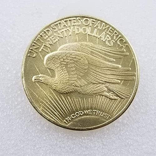 1933 година Антички стар Морган Американски имитација монета Голема стара монета Нециркулирана комеморативна орел за откривање на монети Историја