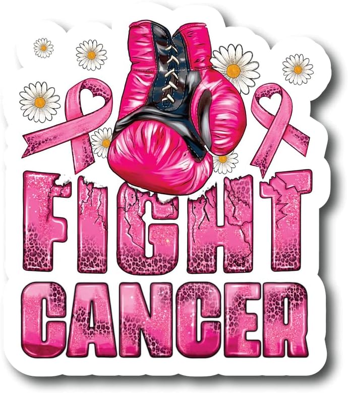 Борба Против Ракот | Месец На Свесност За Рак На Дојка / Одлична Идеја За Подарок|Налепница За Налепници|2 Пакувања| Налепници Од 5 Инчи|С11693