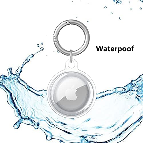 CTY 2 пакет TPU GPS заштитен случај компатибилен со Airtags Tracker Soft Protector Anticratch Case Transparent Material Ring Cover