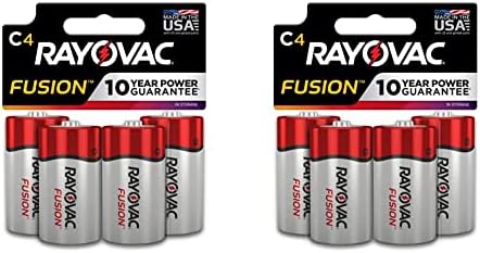 Батерии Rayovac C, Fusion Premium C клетки Алкални, 4 брои