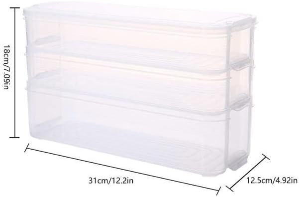 SLNFXC Пластични Канти За Складирање Фрижидер Кутија За Складирање Храна Контејнери Со Капак За Кујна Фрижидер Кабинет Замрзнувач Биро