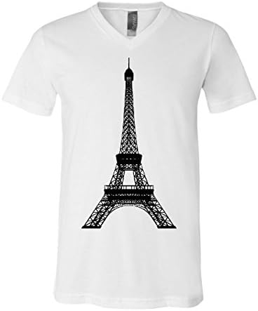 Ајфелова кула V-врат маица Париз Франција за разгледување патувања Европа