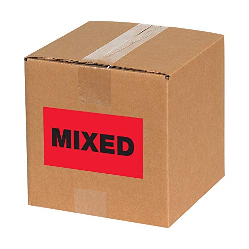 Кутија САД BDL1750 ЛОГИСКИ ЛОГИЧКИ Етикети, мешани “, флуоресцентно црвено