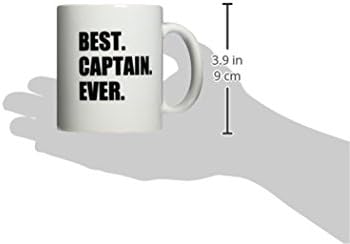 3dRose mug_179764_1 Најдобар Капетан Досега За Брод Брод Едрење Армија Полиција Starship Капетани Керамичка Кригла, 11-Унца