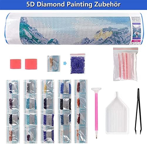 Дијамантски комплети за сликање за возрасни/деца 5D DIY дијамантска уметност боја со целосна тркалезна дијамантска уметност сина