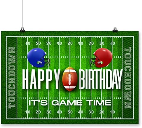Фудбал среќна роденденска забава позадина Фудбалска игра Спортска роденденска позадина банер фото штанд реквизити за забава торта табела