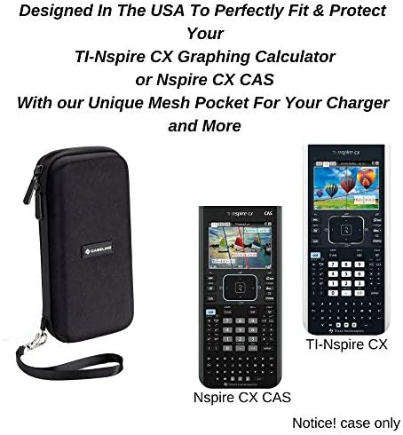 CaseLing Case одговара на калкулаторот за графикони Ti nspire CX II CAS/CX II/CX/CX CAS | Носење за заштитна торба за патувања