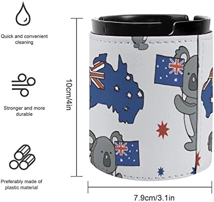 Коала и мапа на австралија кожа пепелници модерни фиоки за пепел за украси за домашни канцеларии