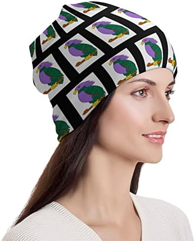 Dominica Flag Unisex Beanie Hat Топло капаче за череп капа за спиење за спиење една големина