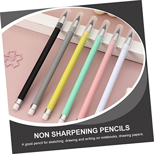 Operitacx 6pcs Вечен молив за бришење пенкала за деца Меканични моливи столар моливчиња почетници моливи за почеток на пенкало за пенкало,