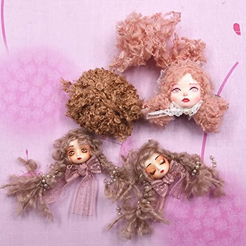 Welliestr 4 Ултра лесна глина Силиконска кукла коса, DIY рачно изработена кукла Мека коса од кукли, додатоци за кукли со DIY - Сет на
