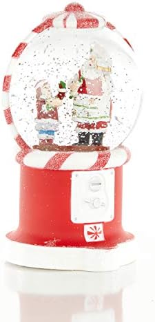 Божиќно светло Снежен глобус - Фенер за машина за џвакање - Дедо Мраз и дете