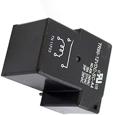 AEXIT DC 12V релеи калем 4 пинови без NC SPDT пластична обвивка PCB тип на моќност за напојување црно